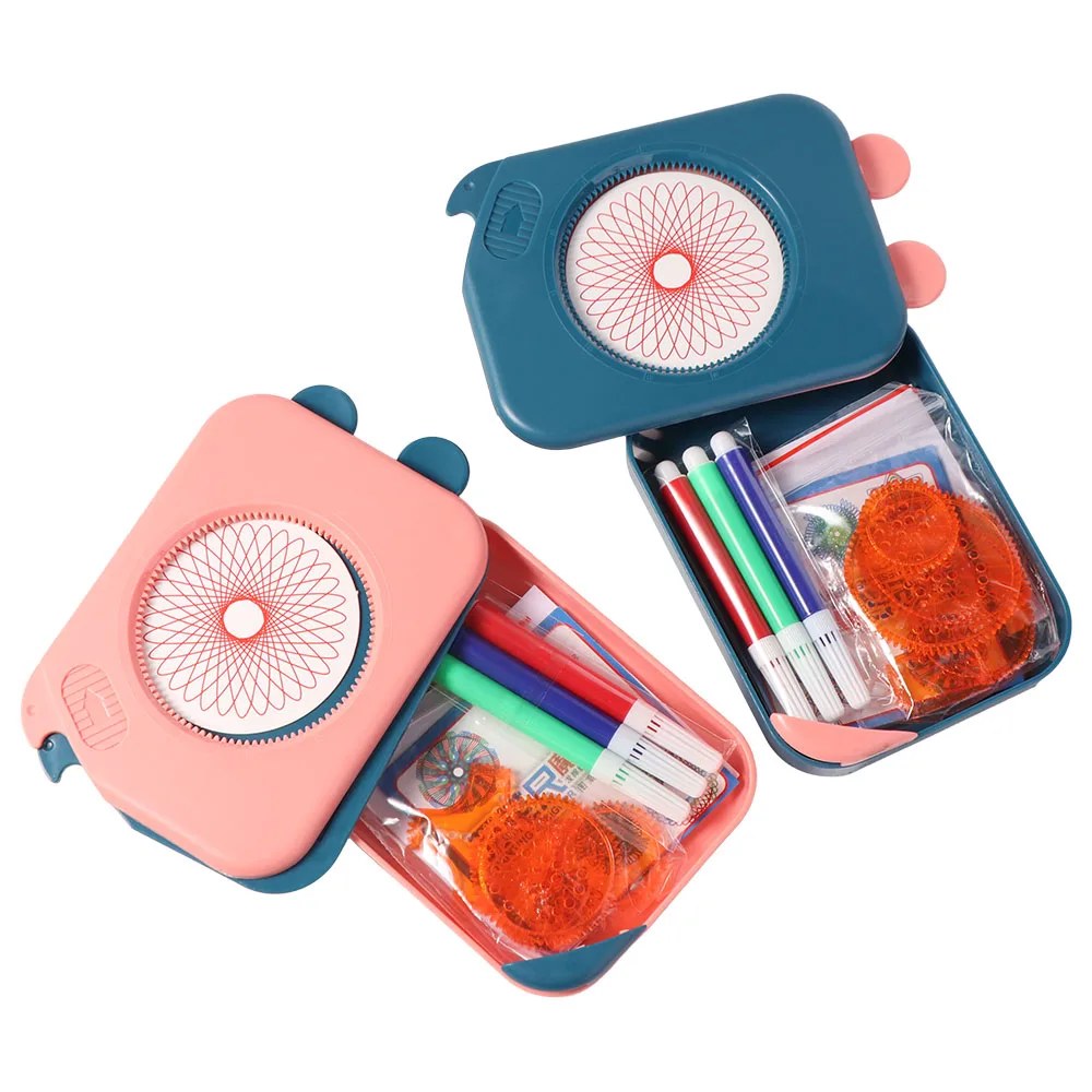 Multifunctional Magic Spirograph Drawing Toys Mathematics Measuring Drawing Art Spirograph Set Drafting Plastic