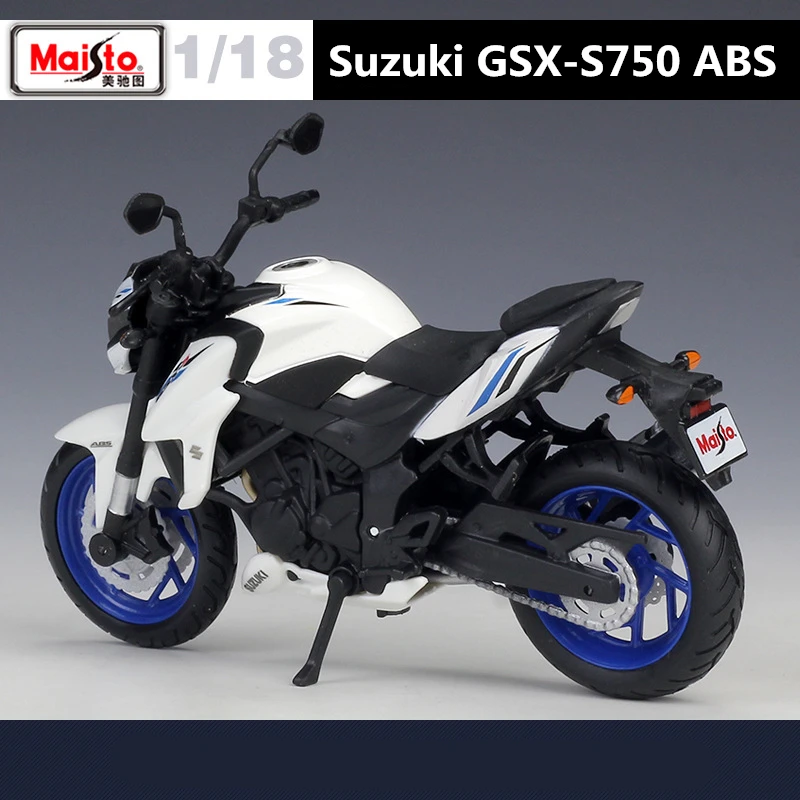 Maisto 1:18 Suzuki GSX-S750 ABS Alloy Race Motorcycle Model Simulation Diecast Metal Street Motorcycle Model Childrens Toys Gift