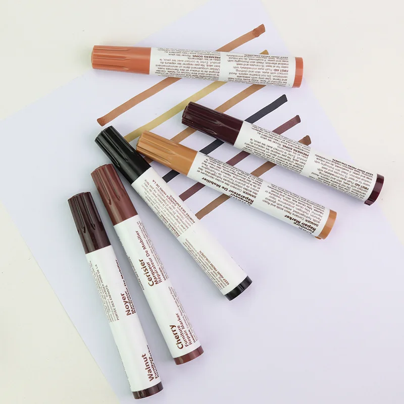 ปากกาสีสำหรับซ่อมแซมเฟอร์นิเจอร์ไม้ปากกาเติมรอยขีดข่วนซ่อมแซมรอยทาสีถาวรเครื่องมือซ่อมแซมปากกาทาสีแบบ DIY ปากกากราฟฟิตีมัน