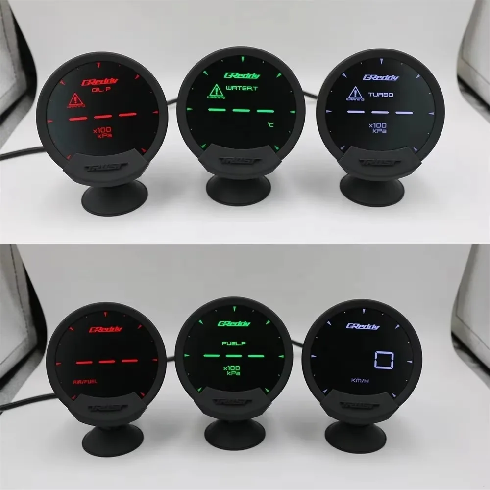 10 Colors Greddi Sirius Need Controller Racing Gauge 74mm EXT Turbo Speed Volt Water Temp Oil Press RPM EGT AF Fuel Ratio Meter
