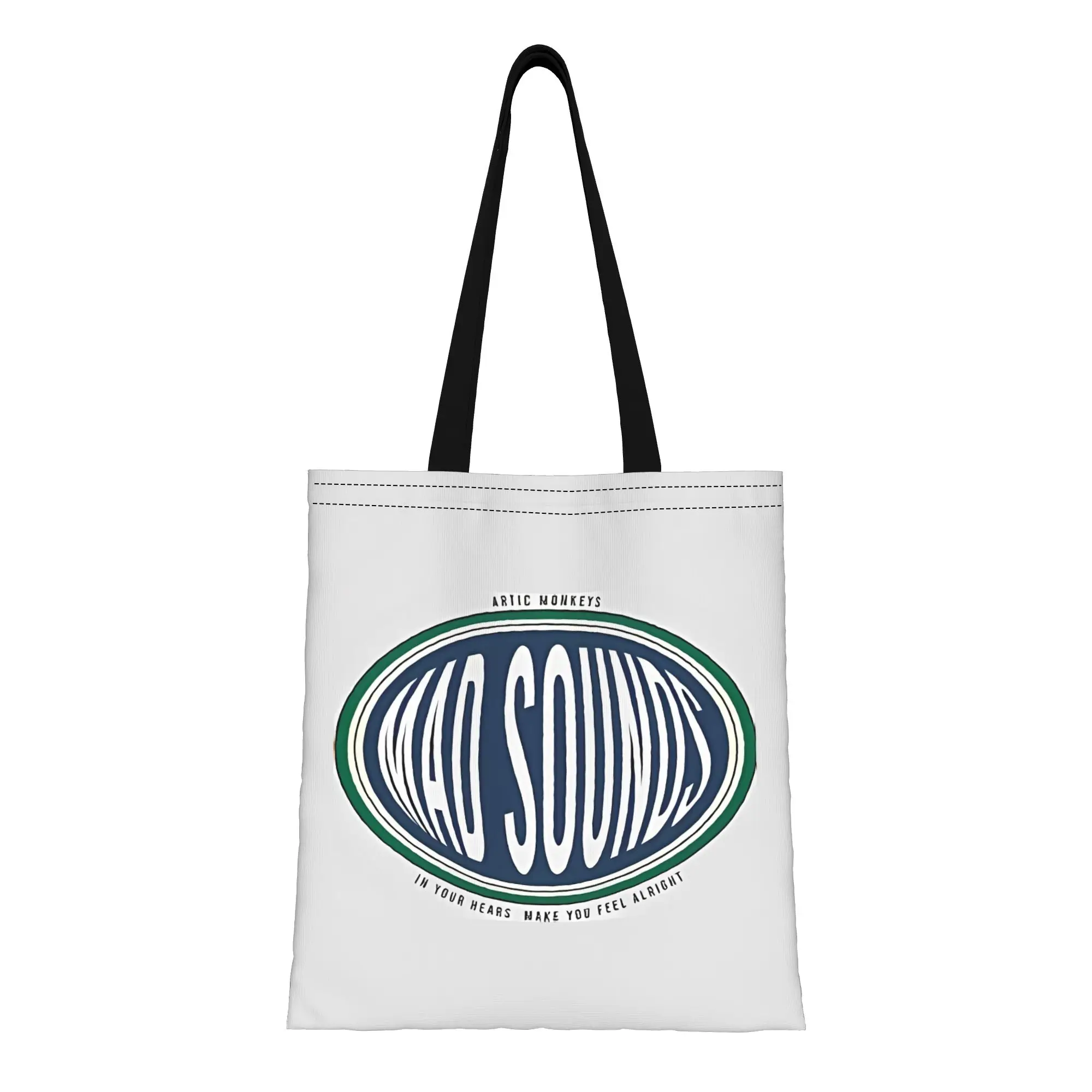 

Alex Turnerr Mad Sounds Artic Monkeys Canvas Tote Bag Perfect for Shopping Travel Outdoor Heavy Duty Shoulder Handbag