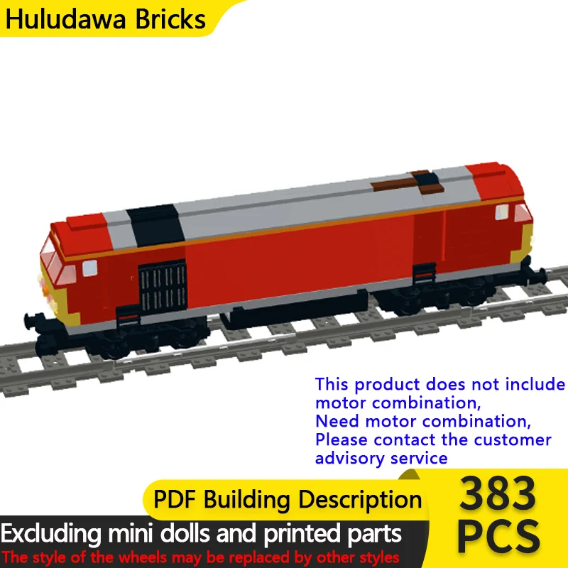 

City Car Model MOC Building Bricks Railway Class 66 Steam Locomotive Modular Technology Children Holiday Gifts Assemble Toy Suit