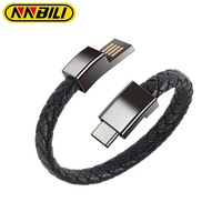 NNBILI Portable Bracelet USB Charging Cable Data Charging Cord for Samsung USB cable for HUAWEI xiaomi Type C Fast Charge cable