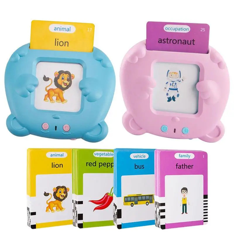 Kids Learn English Toys Early Intelligent Education Audio Electronic Book Flash Card Reading Machine Montessori Study Toys Book