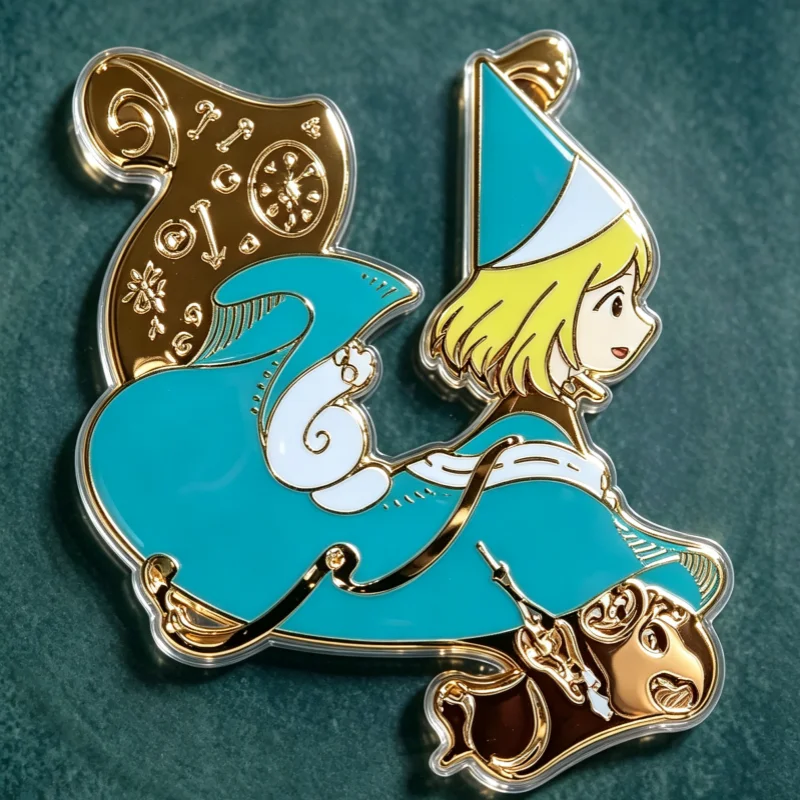 Witch Hat Atelier Qifrey Acrylic Pin Anime Cosplay Accessory Wizard Character Lapel Brooch Collectible Gift For Manga Fans