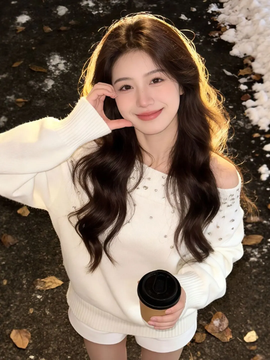 

Retro Lazy Sle Unique Super Beautiful Slant oulder Loose Sweater Trendy Faionable Long Sve Top Spring 2026