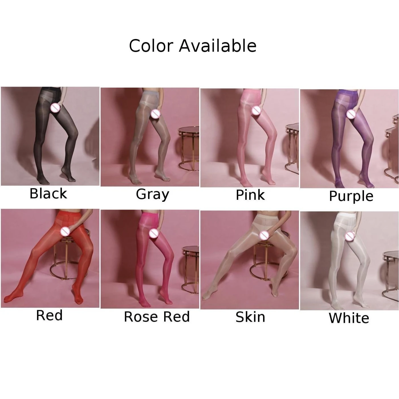 Men\'s Sexy Sheer Oil Shiny Pantyhose JJ Pouch Stockings Ultra-Thin Tights Hosiery Elastic Man Socks Leggings Underwear