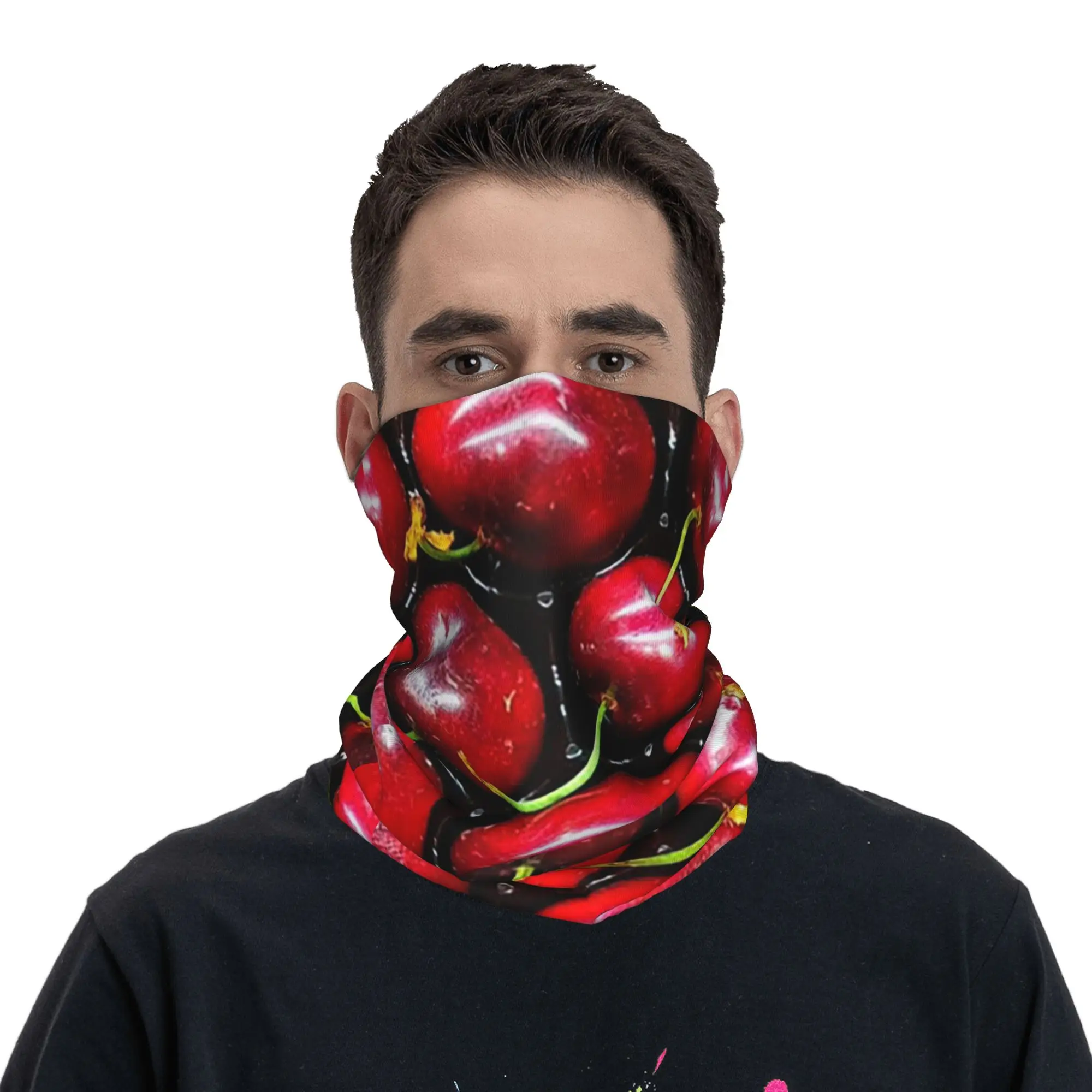 

Многофункциональный шарф-бандана Cherry Picker с принтом, для велоспорта и бега, унисекс, взрослый, зимний