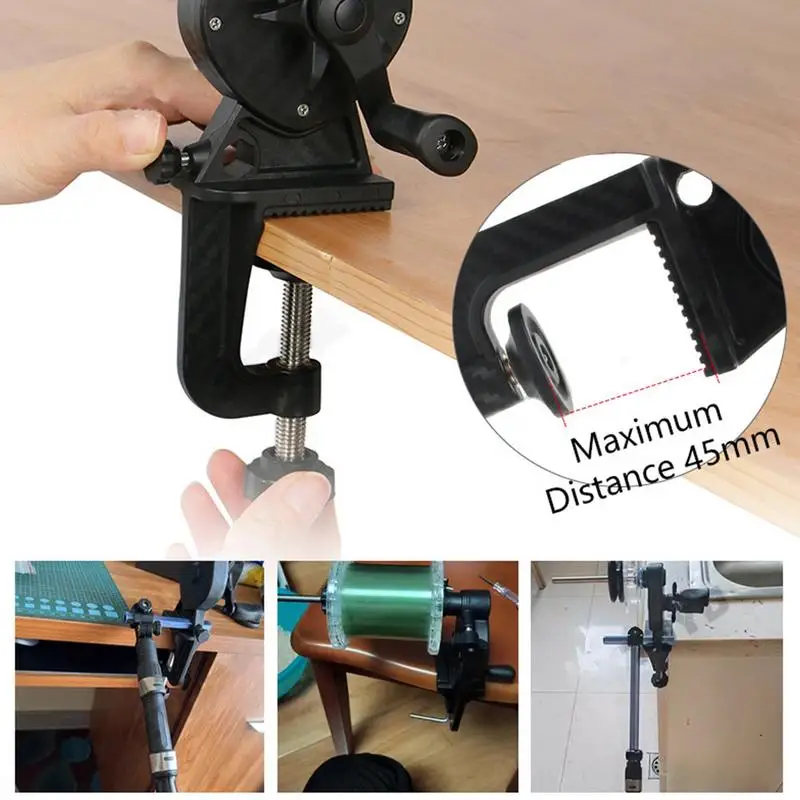 Fishing Reel Spooler System Compact Spooler Reel Winder High-Speed Winding No Twist Spooling Station System Efficient Spools