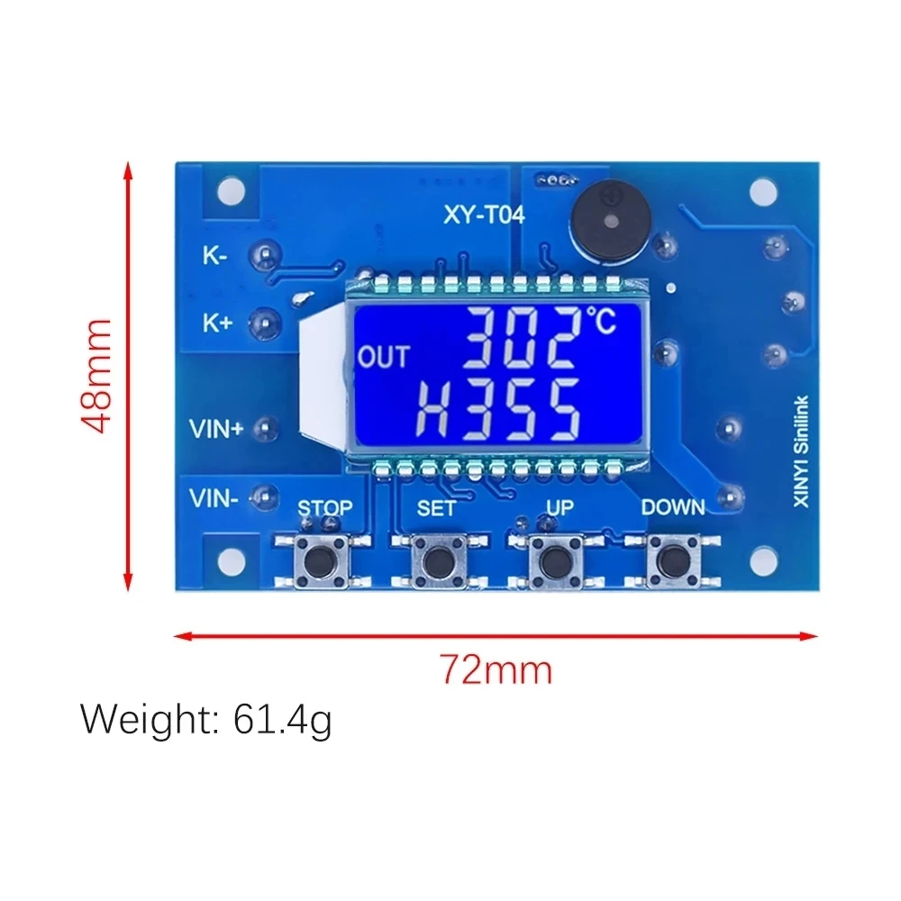 Zdalny cyfrowy regulator temperatury WIFI K termopara regulator wysokotemperaturowy -99 ~ 999 stopni XY-T04