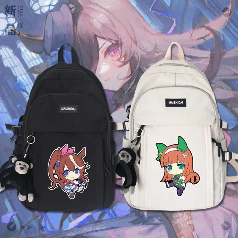 

Special Zhou Sai Horse Girl Pretty Derby Student Casual Backpack Unisex Trendy School Bag Tt Anime