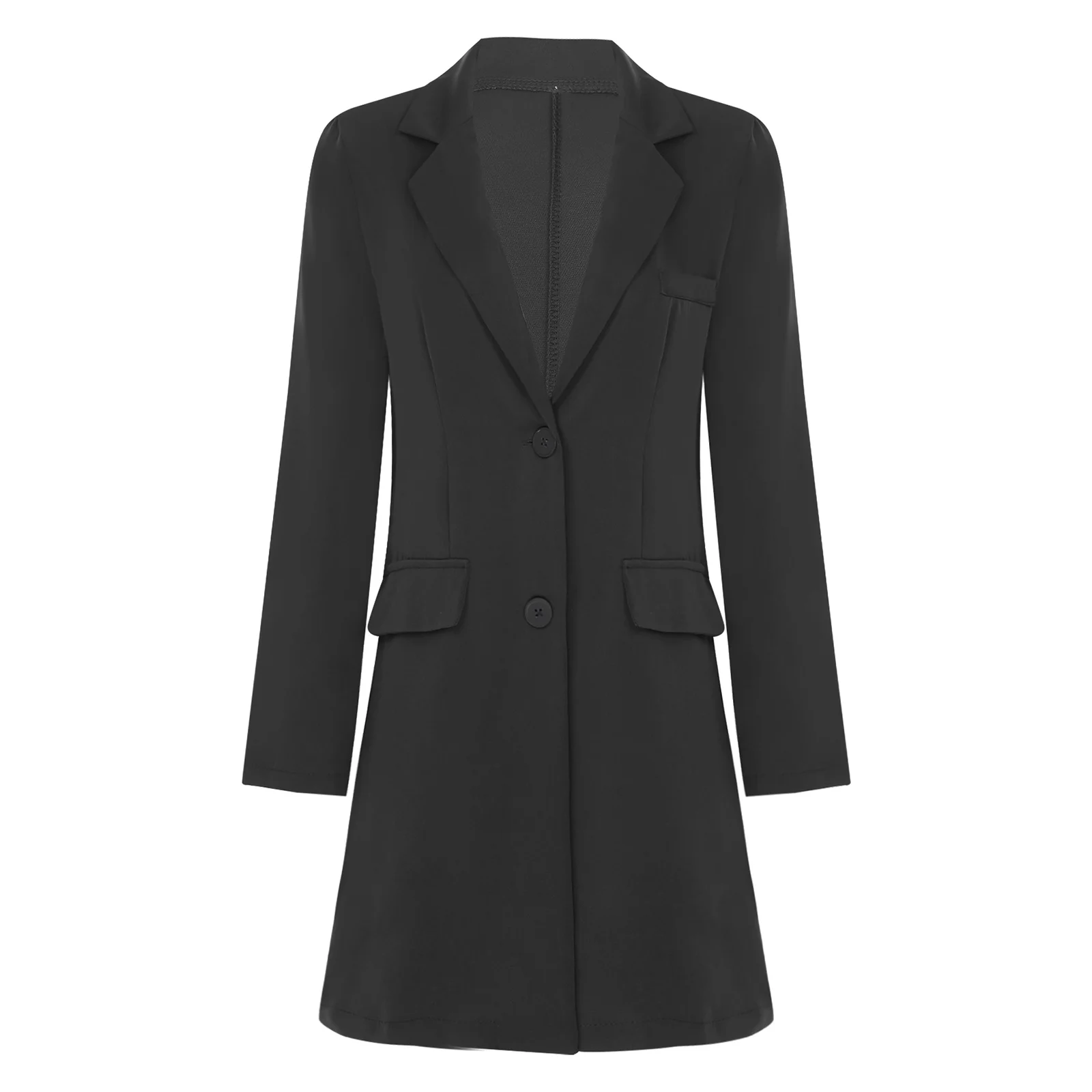 Women Fashion Long Sleeve Coat OL Lady Commuting Office Outerwear for Work Party Business Formal Occasions Formal Suits Jackets