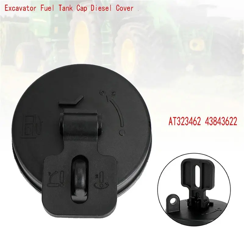 Prominent 2X Excavator Fuel Tank Cap Diesel Cover For Hitachi Volvo AT323462 43843622