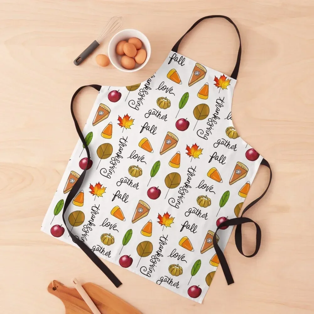 

Fall Doodles Apron man chef uniform Kitchen And Home Items Women's Kitchen Kitchen Front Apron