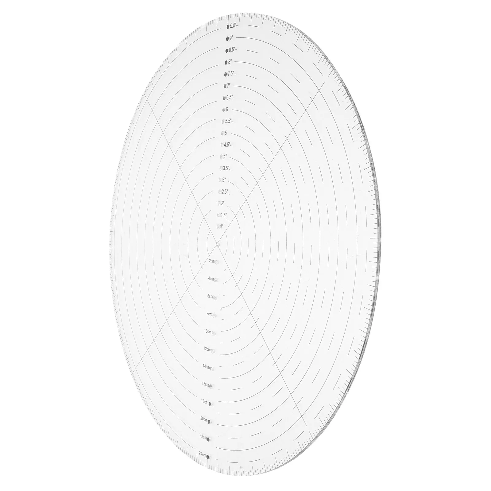 

Прозрачная акриловая круглая линейка-шаблон для центровки, долговечная, для шитья, квилтинга, пэчворка, точного черчения кругов, для рукоделия