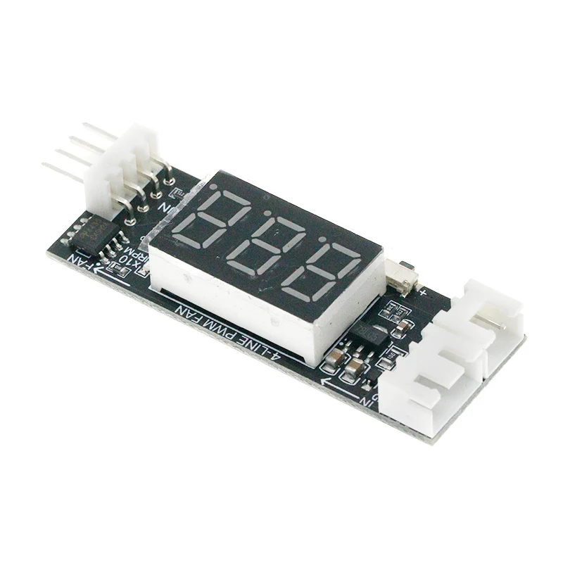 DC 12V 4 Wire PWM Fan Temperature Control Governor Temperature Speed Digital Display Support 3A Fan On/Off Control