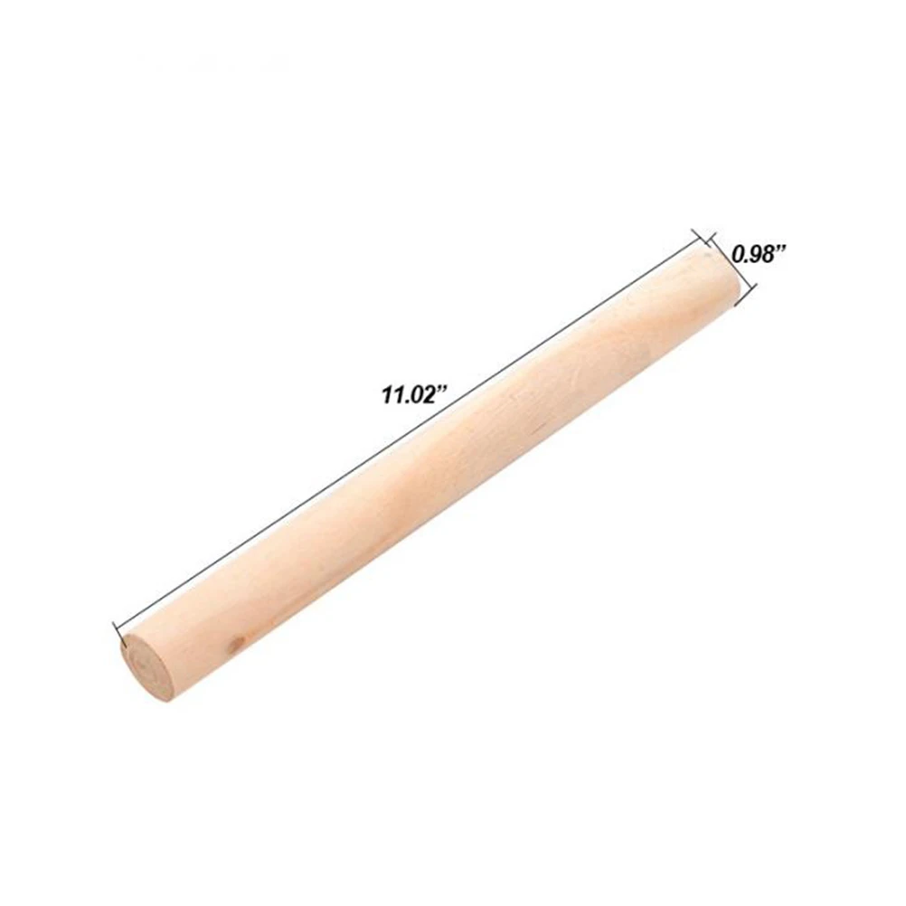 

Wooden Rolling Pin 28cm Long 2 5cm Diameter for Fondant Pastry Dough Dumpling Skin Non Toxic Food Grade Wood Ideal Baking Crafts