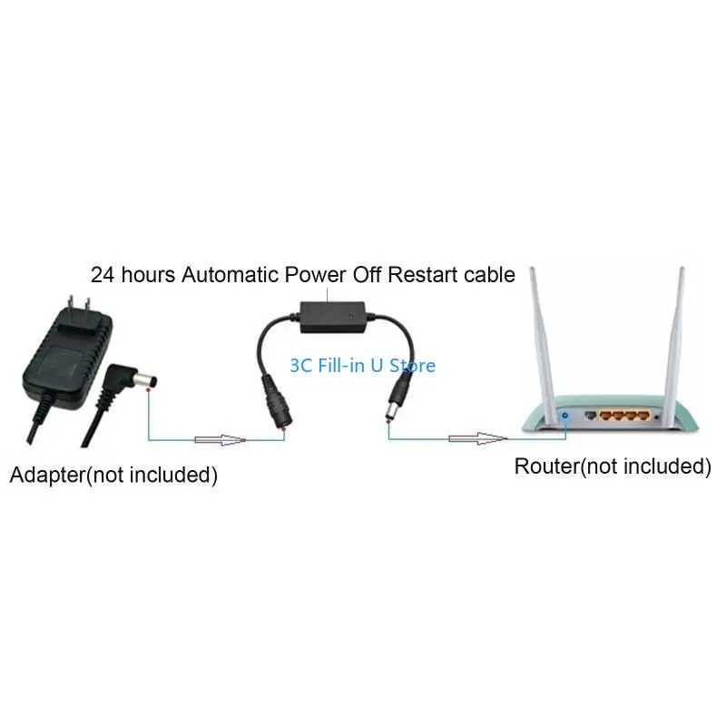 G8TA Router Rebooter WiFi Reset Router Timing Module Timing Automatic Power Off Reset Control Line 5V-24V