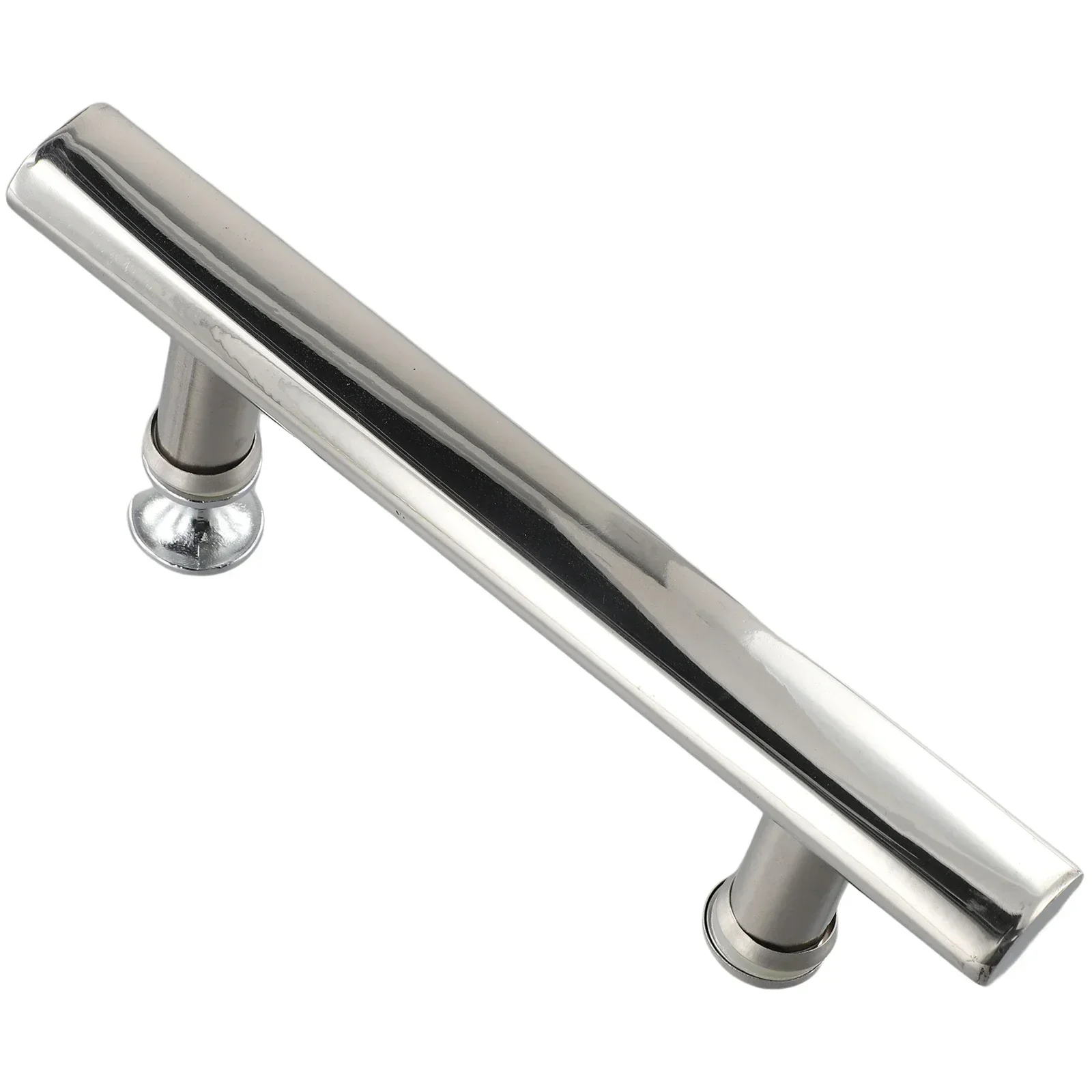 Manija de puerta de ducha para renovación del hogar, jardín, casa, parque, 225x30mm, fácil de adaptarse, acero inoxidable plateado, elegante, práctico de alta calidad