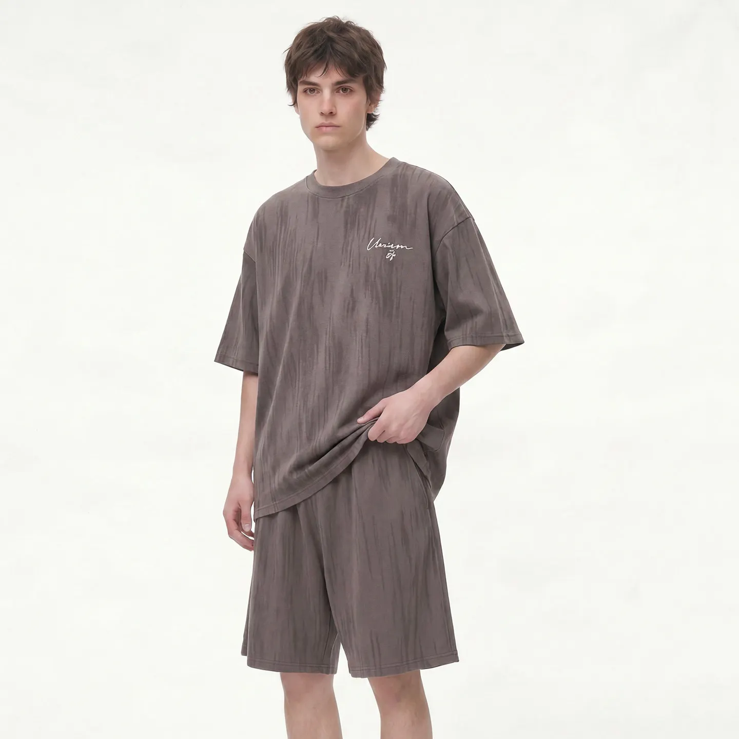 Korean Fashion Summer Homewear for Men Short Sleeves Shorts 2Pcs/set Home Clothes Male Nightwear Big Size L-3XL Loose Sleepwear