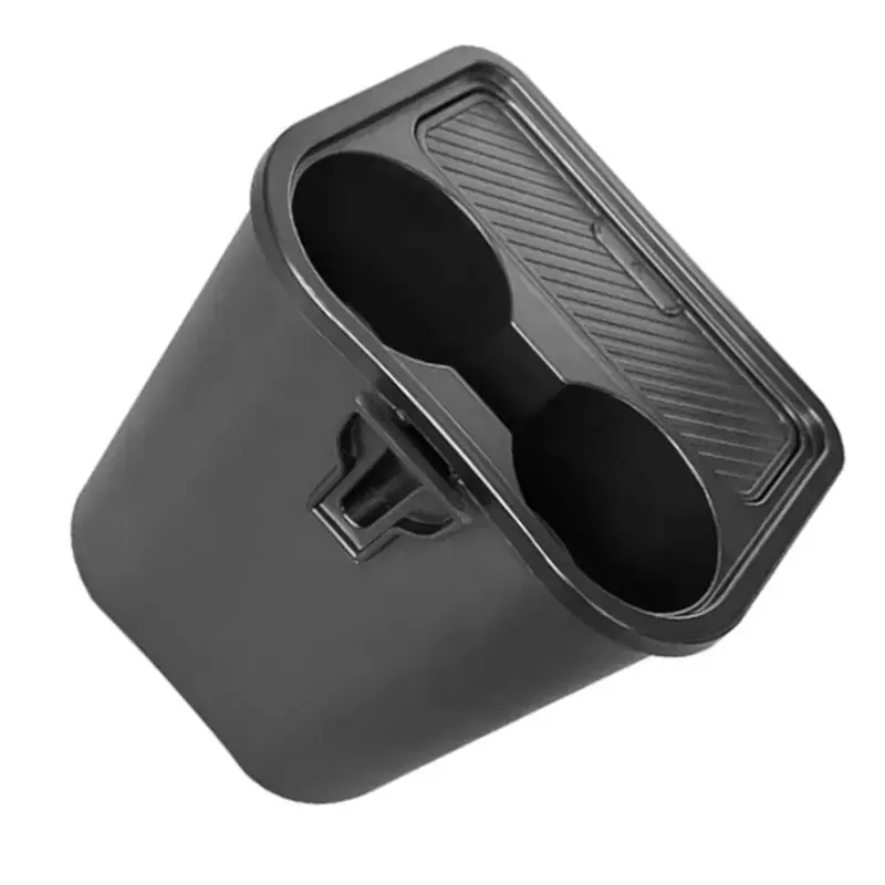 حامل أكواب متضمن سلة مهملات متعددة الوظائف باللون الأسود ABS لملحقات صندوق تخزين Ford Maverick 2022-2025 #2