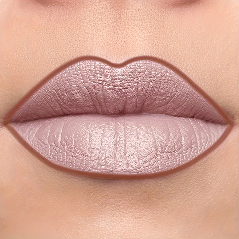 Matita per labbra opaca: formula impermeabile, a lunga durata, antiaderente con benefici idratanti, aspetto naturale per tutti i tipi di pelle