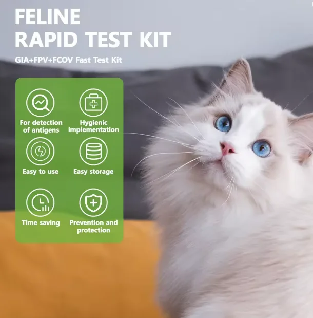 

20Pcs/30Pcs/50Pcs- FPV+FCOV+GIA FPV Feline Panleukopenia Coronavirus Giardia Three-in-One Home Test Kit