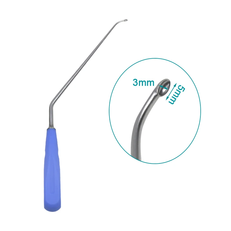 

Double Channel UBE Bone Curette Curved Medical Orthopedics Instruments Surgical Instruments pet