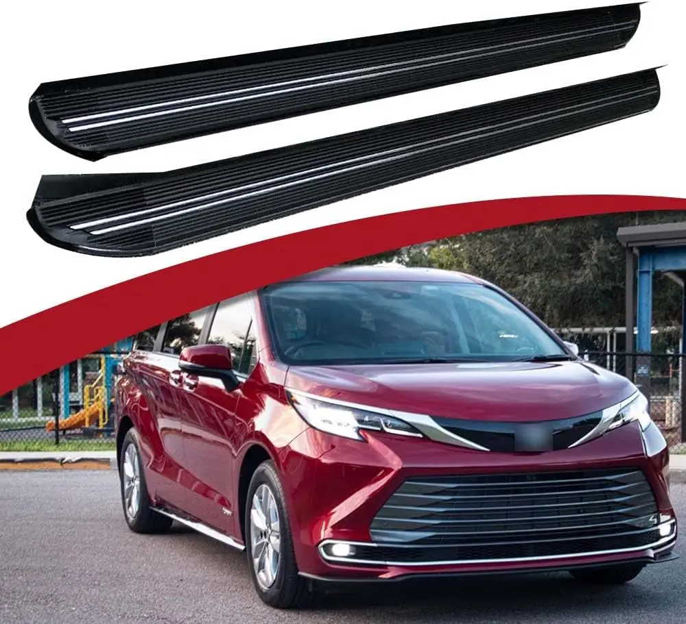 

Фиксированная подножка для беговой доски, подходит для 2021 2022 2023 2024 2025 Toyota Sienna XL40, аксессуары для Nerf Bars, 1 пара с кронштейнами