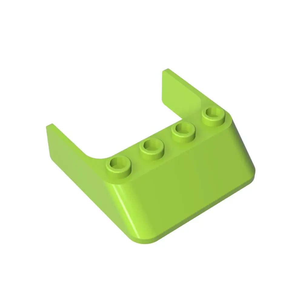 Gobricks 1PC 6238 フロントガラスレンガ 4 × 4 × 1 Windows 部品互換 MOC ビルディングブロック大人子供 DIY アクセサリーモデルおもちゃ