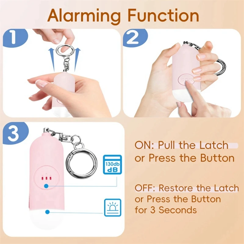 Self-Defense Alarm Smart Tag Gps Tracker Portable Rechargeable Alarm Key Child Finder Pet Carmini Airta(Black) Easy To Use