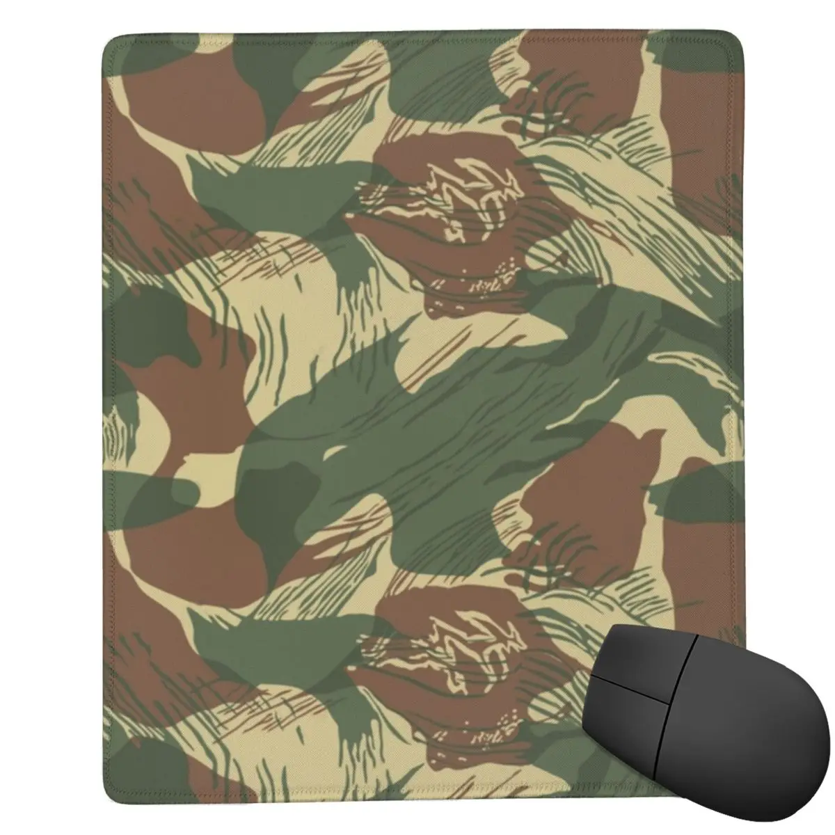 Rhodesian Brush Stroke Camouflage 7x9 in 22x18 cm Mouse Pad Computer Keyboard Mouse Mat Gamer PC Laptop Desk Mat Table Mats