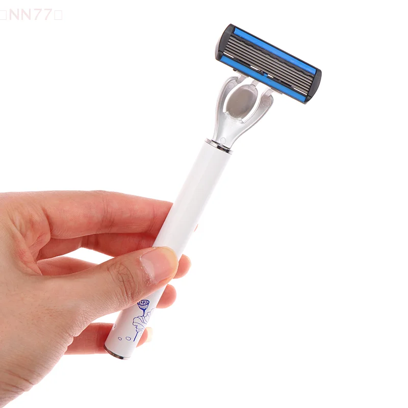 ใบมีดโกนหนวดผู้ชาย Lotus Porcelain 6 ชั้น,เครื่องโกนหนวดแบบคลาสสิก,ใบมีดสแตนเลสแบบถอดเปลี่ยนได้,เหมาะสําหรับใบหน้าของผู้ชาย