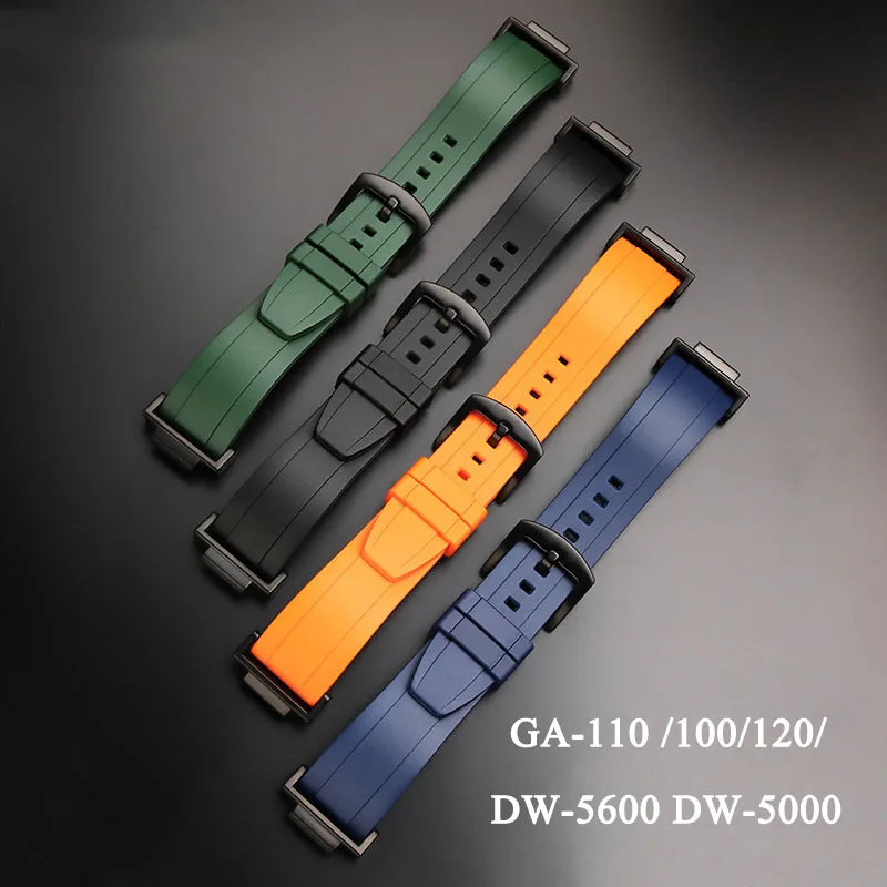 Rubber Watch Strap For G-SHOCK Casio DW-5600 GW-B5600 GW-M5610 DW6900 GA-110 100  120 Series Sport Silicone Watch Band Bracelet