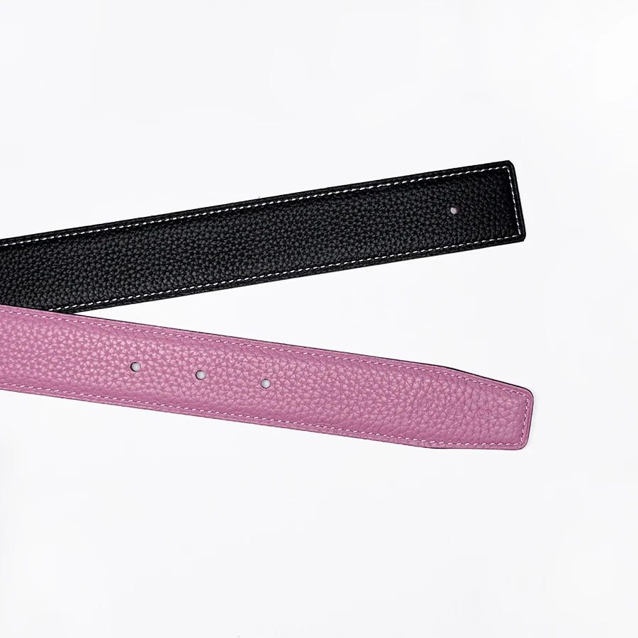 2025 バックルなし Ciartuar 3.2 センチメートル 4 色ストラップ新デザイン男性女性ベルト高品質牛革本革両面