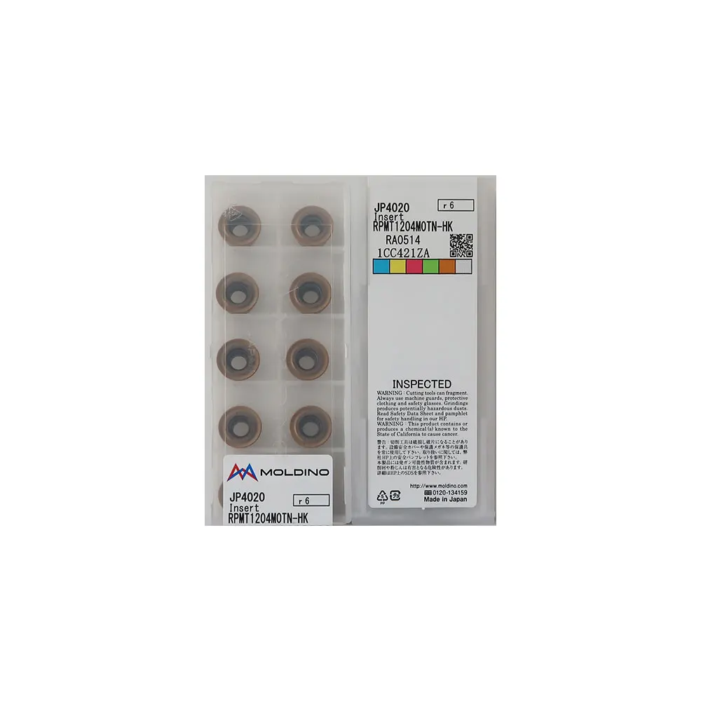

100% Original RPMT RPMT12/RPMT1204MOTN HK JP4020 R6 Round Milling Insert