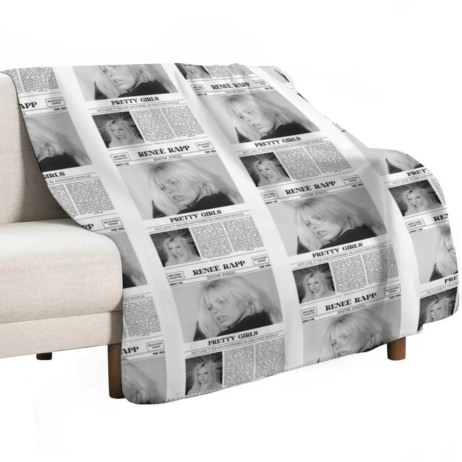 Renee Rapp Pretty Girls Retro Throw Blanket blankets ands Thins for sofa Weighted Personalized Gift Luxury Designer Blankets