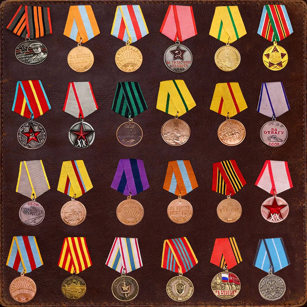 Medalha Retro Soviética da URSS em Metal, Acessórios Decorativos para Mochilas
