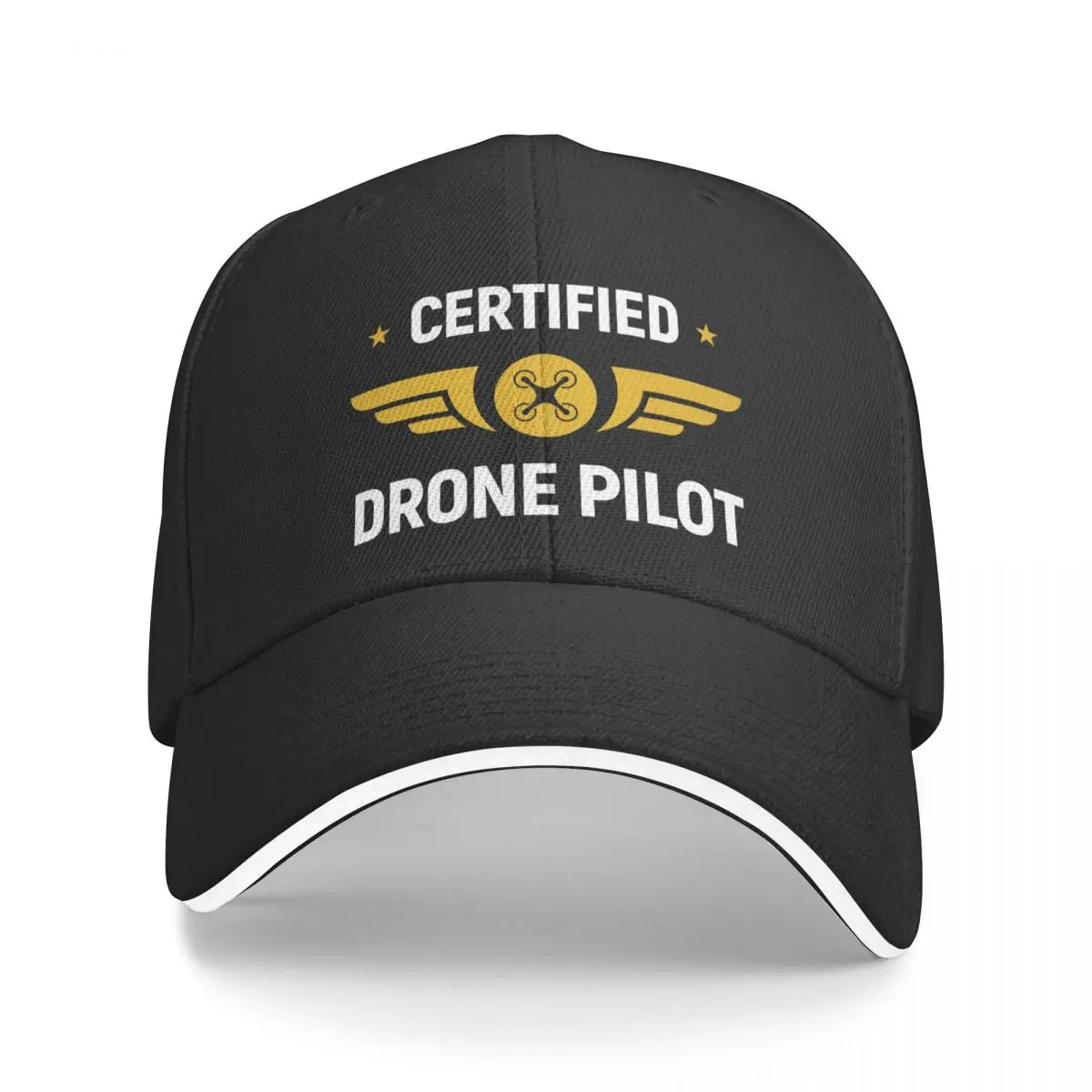 Certified Drone Pilot Baseball Cap hard hat Snap Back Hat Hat Baseball Cap Designer Man Women's