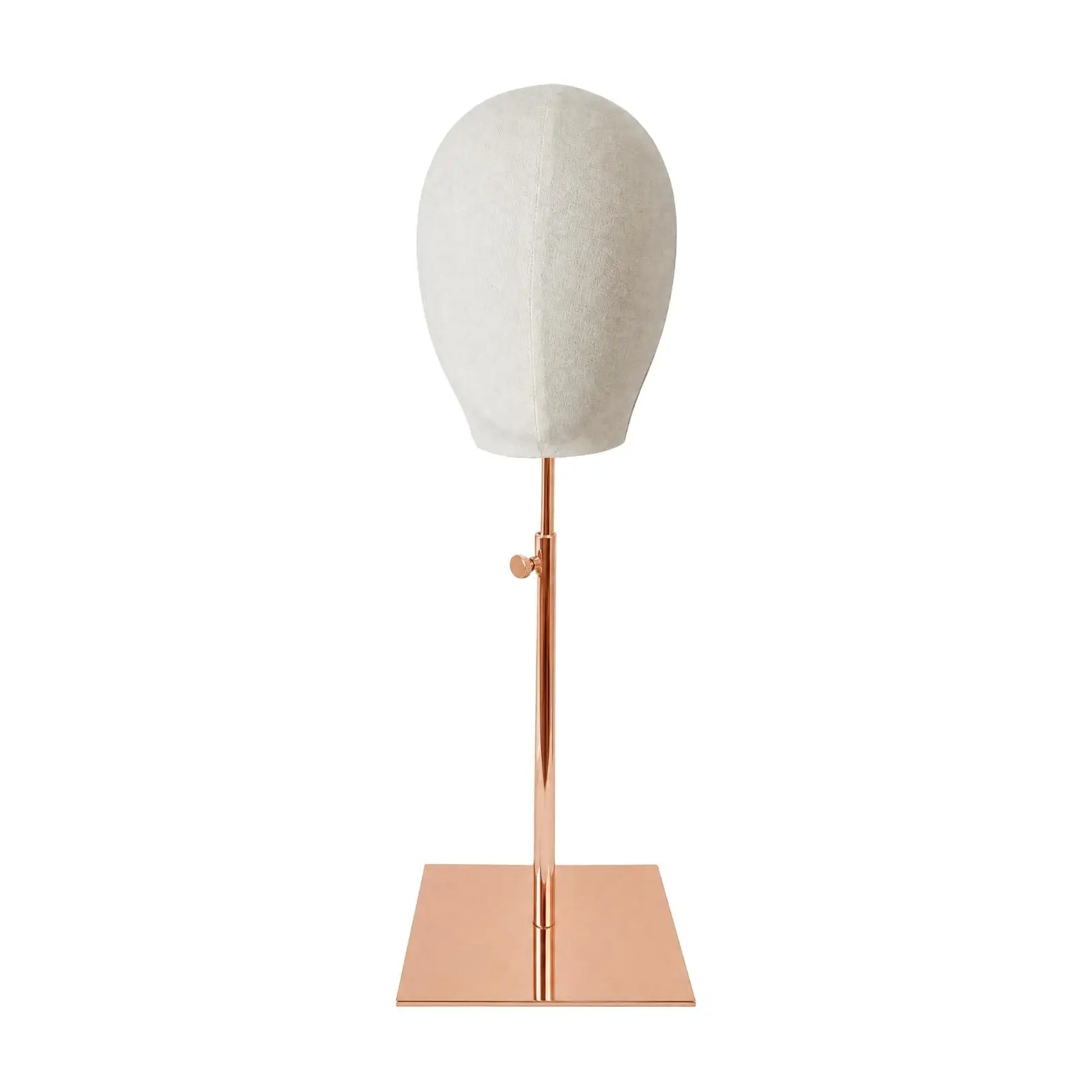 Stainless Steel Hat Stand with Mannequin Head Versatile Adjustable Height Hat Display Stand Sturdy Polished for Retail Stores