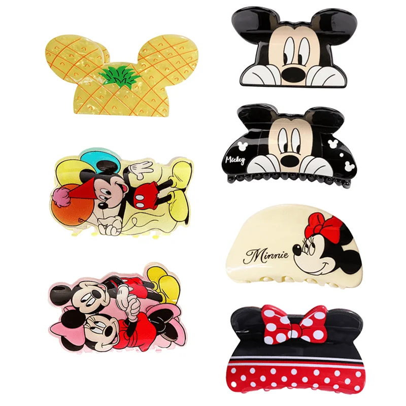 مجموعة مخالب شعر ديزني ميكي وميني مكونة من 7 قطع. احصل على مزاجًا جيدًا كل يوم. إنها إكسسوار شعر متعدد الوظائف