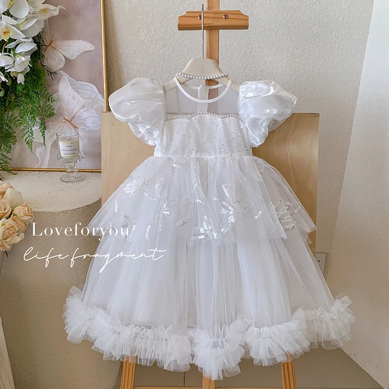 New style toddler girls Sweet summer dress girls dresses children clothing cute fashion 4