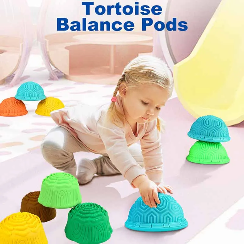 طفل يخطو الحجر التوازن التكامل الحسي لعبة مونتيسوري السائل اللمس الزحف الحصير Parish نشط لعبة معدات التوحد