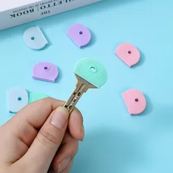 Silicone Elastic Key Caps Set Flexible Key Covers Key Ldentifier Tag Covers For Easy Ldentifying Door Keyrings