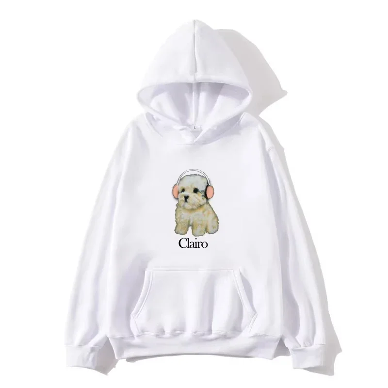 2025 Clairo - Men's and Women's Top Hooded Sweatshirts Fun Dog Pattern Clothes New Harajuku Fashion Hooded Hoodies Autumn_Winter