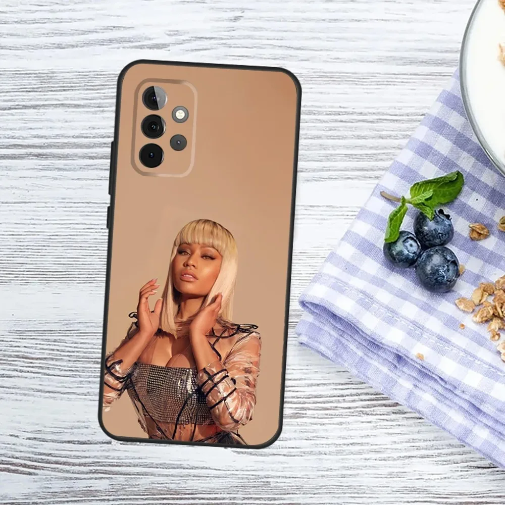 N-Nicki Singer M-Minaj Phone Case For Samsung Galaxy A13,A21s,A22,A31,A32,A52,A53,A71,A80,A91 Soft Black Phone Cover