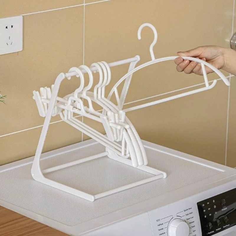 R1WA Triangle Clothes Hanger for Closet Bathroom Desktop Kitchen Towel Rack