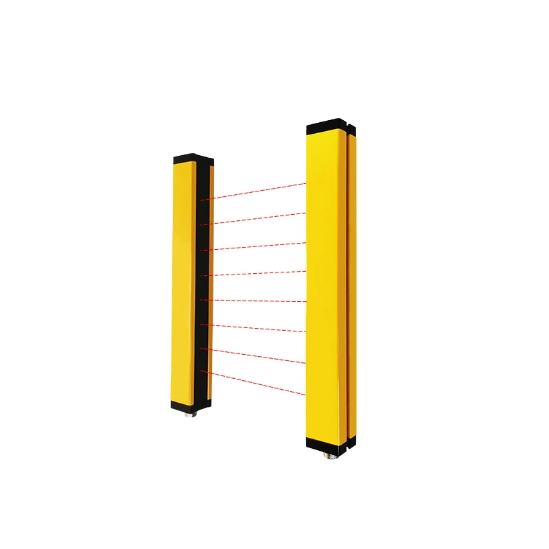 Universal safety protection light curtain sensor 30mm detects IP67 waterproof DC24V radiation type 6 optical axis photoelectric