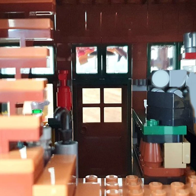 1500 stks MOC Cabine Caf Gemodulair Model Bouwstenen Speelgoed Architectuur DIY Creatief Idee Kerstcadeaus Onderwijs Verjaardag