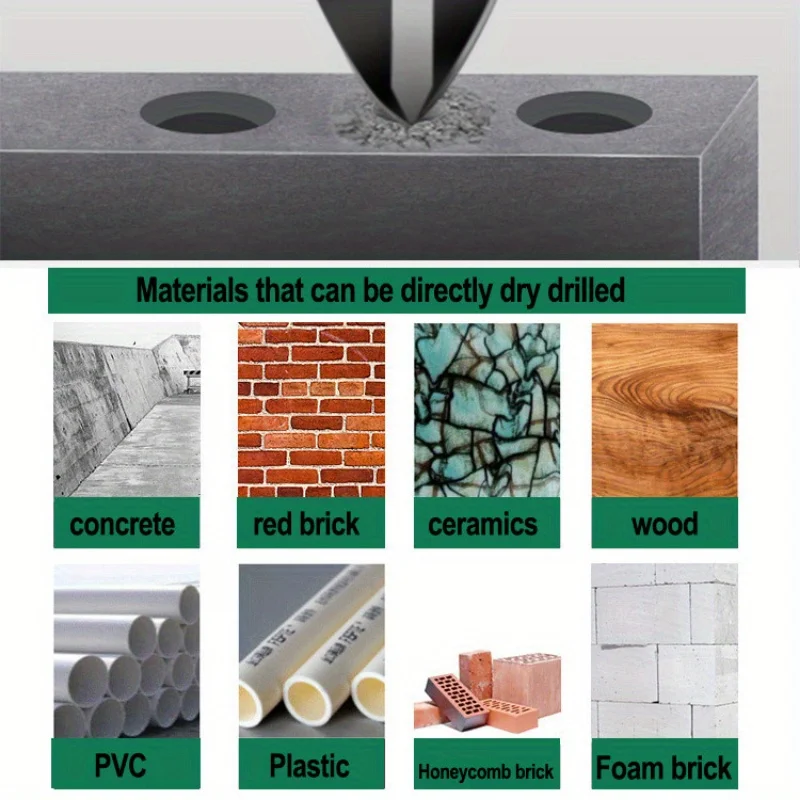 

12 шт., набор сверл с высоким кобальтом, профессиональный класс 1/8/2 для плитки, стекла, металла, кирпича, бетона, керамики, пластика, дерева, отличный подарок